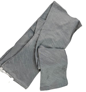 Silver Gray Jacquard Silk Kurta Pajama Set, Design KPS- 1060