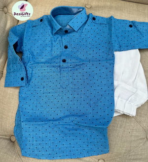 Boy's Cotton Silk Pathani Dress, Kids Kurta Pajama, Toddler and Pre-teen Boy Indian Dress, Design- Boy-1111