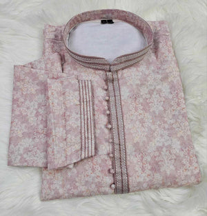 Soft Art Silk 2 Piece Kurta Pajama Set, Father & Son's Outfit, DM -1134