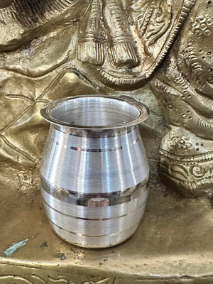 Pure 925 Silver Kalash / Lota for Pooja Temple, 1.8", 23g, SLK# 1271