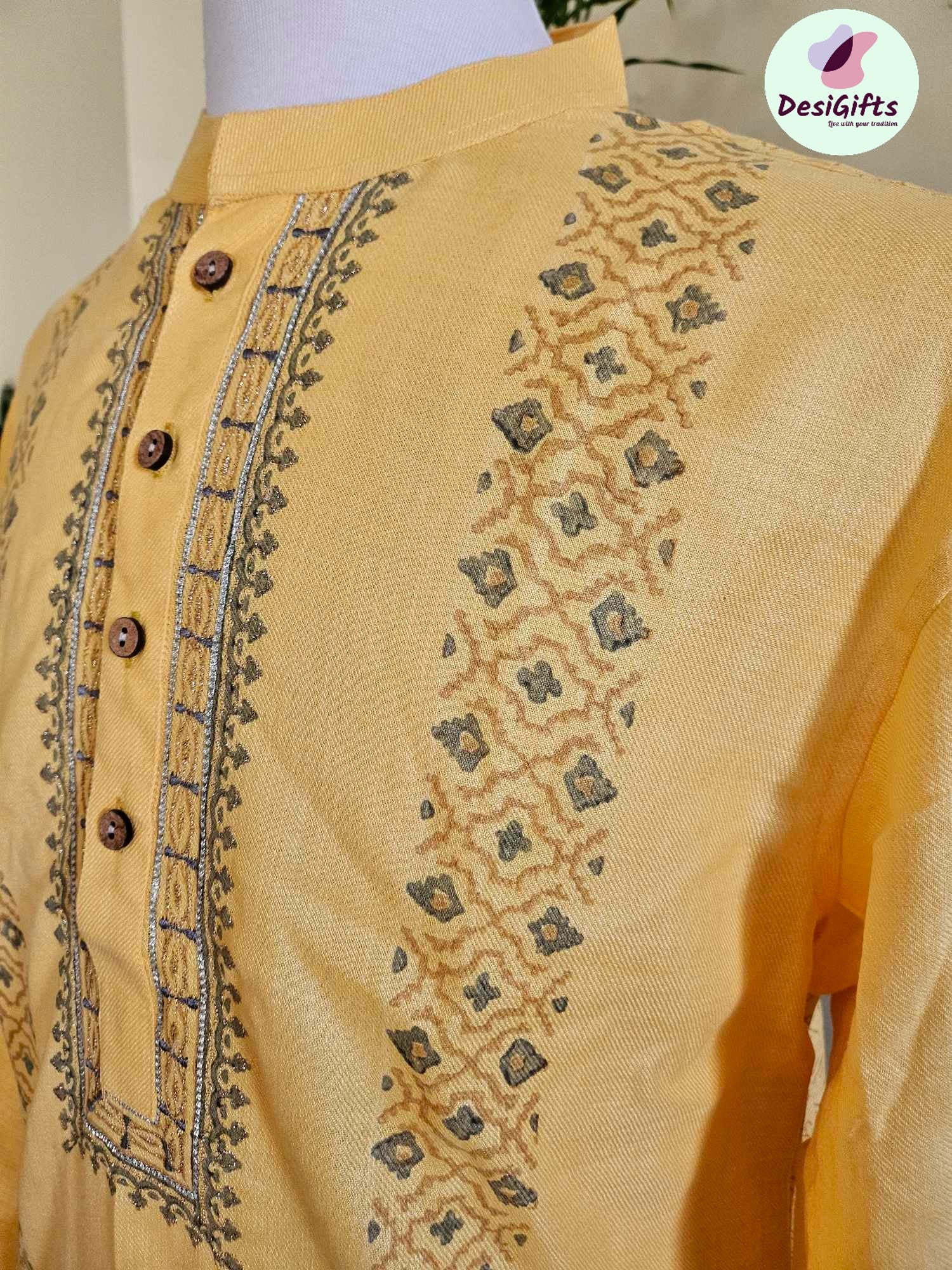 Hand Block Printed Men Kurta, Pure Cotton Kurta Pajama Set for Men, Cotton Kurta, Ethnic Party Wear Kurta, Men KPS- 1289