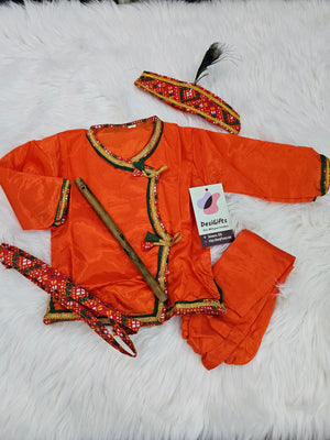 Kanha/Krishna Dress for Boys - Design# B-KSN=1395-96