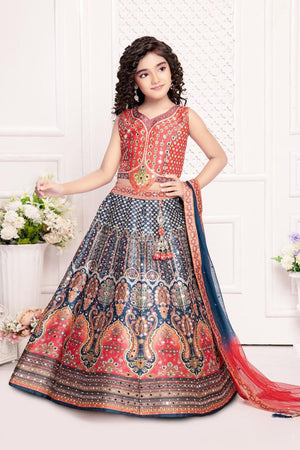 Gorgeous Lehnga Choli, Indian traditional festive outfit for Princess, Girl Design GRL - 1557