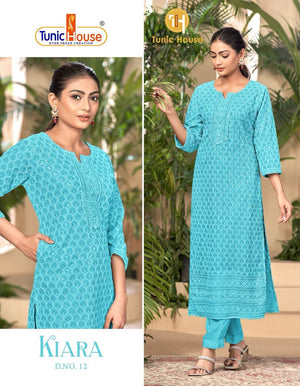 ChickanKari Embroidered Sequence Kurti, Georgette With Liner Casual Top, Design WMN -1603