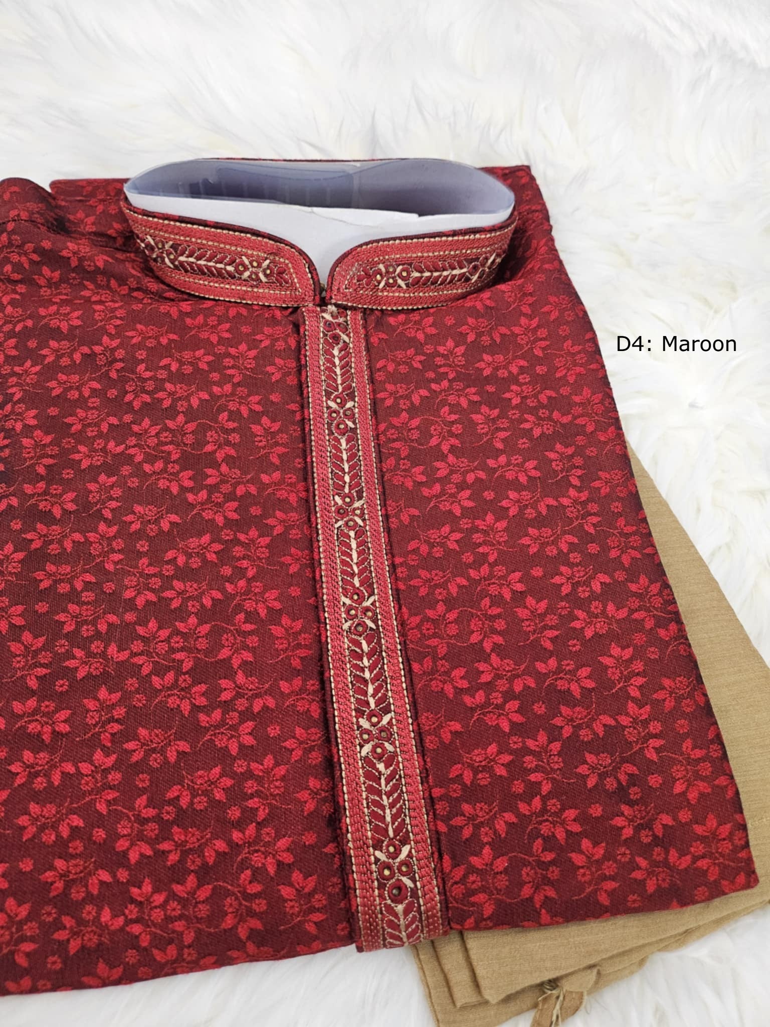 Size 38 Cotton Silk Kurta Pajama Set, Casual formal Ethnic Wear. Final Sale KPS- 1654