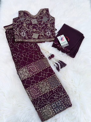 Purple Shade Lehenga Choli – Indian Traditional Attire for Girls, Festival & Celebration Wear, Design GRL - 1985