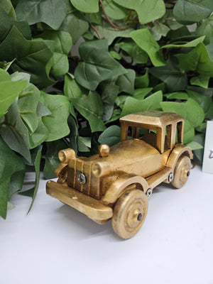 5" Vintage Car in Brass, Brass Decorative Auto Showpiece Gift, Auto- 1782