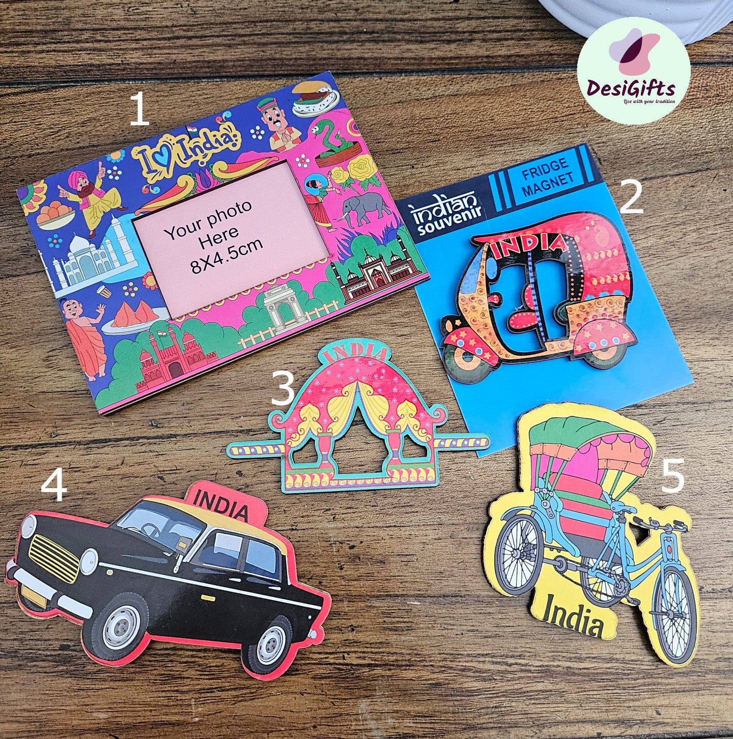 Artistic Indian Miniature Fridge Magnet, Handcrafted Decorative Refrigerator Magnet, IFM - 1787