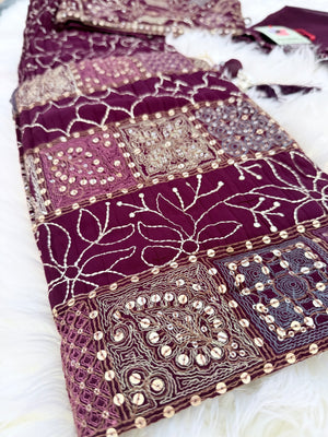 Purple Shade Lehenga Choli – Indian Traditional Attire for Girls, Festival & Celebration Wear, Design GRL - 1985