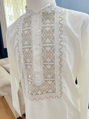 Men's Designer Embroidered Kurta Pajama Set | Traditional Indian Wedding & Festive Wear, KP - 1418-1419