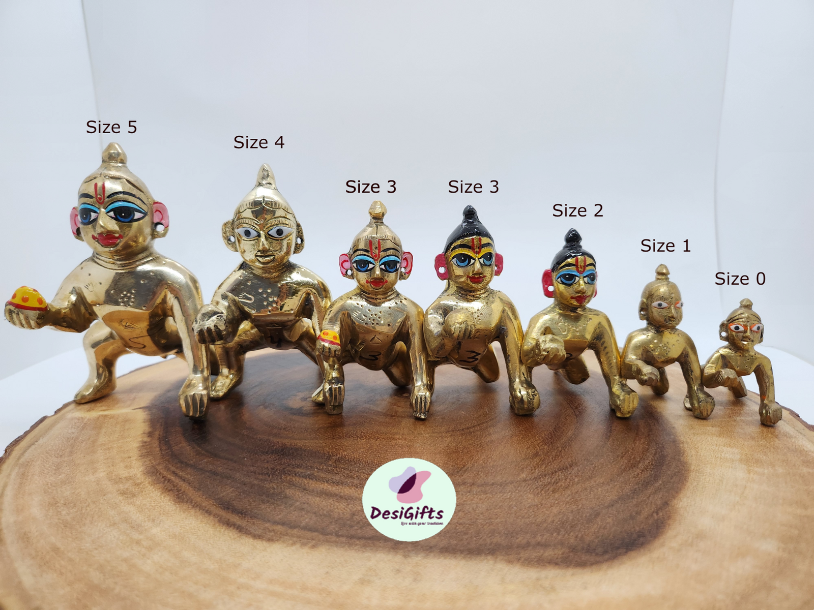 Laddu Gopal Ji Idol for Home Temple/Little Baby Krishna Idol, RKF-1050