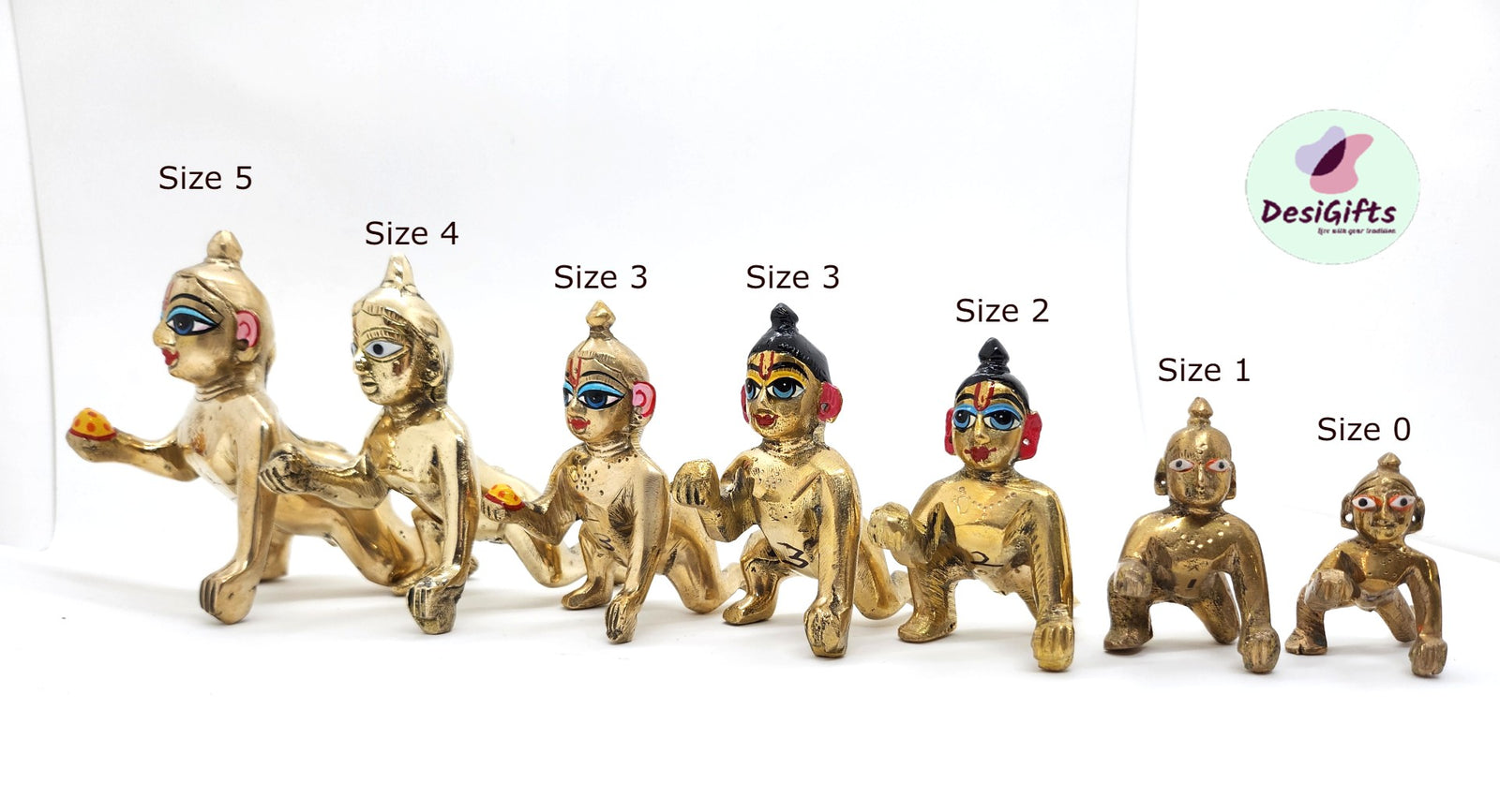 Laddu Gopal Ji Idol for Home Temple/Little Baby Krishna Idol, RKF-1050