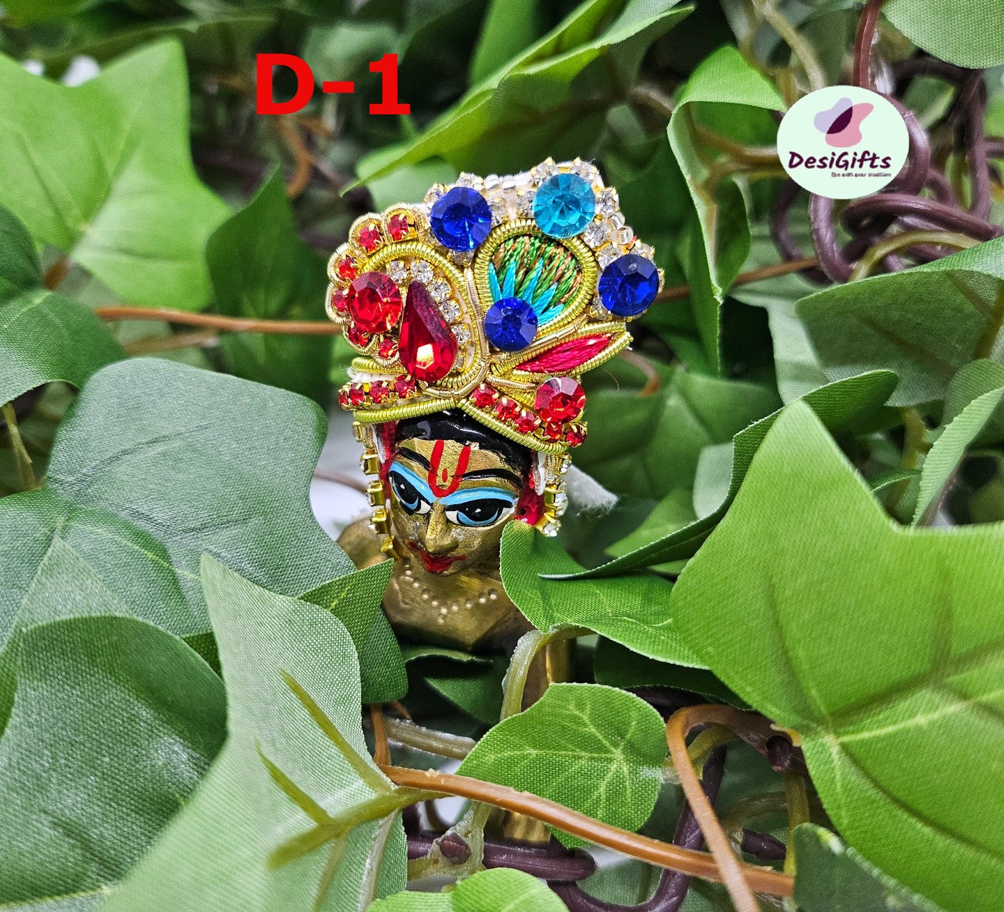 Pagdi Mukut of Bal Gopal Krishna Laddu Gopal / Krishna Jewelry/ Bal Gopal / Handcrafted, RKF- 1335