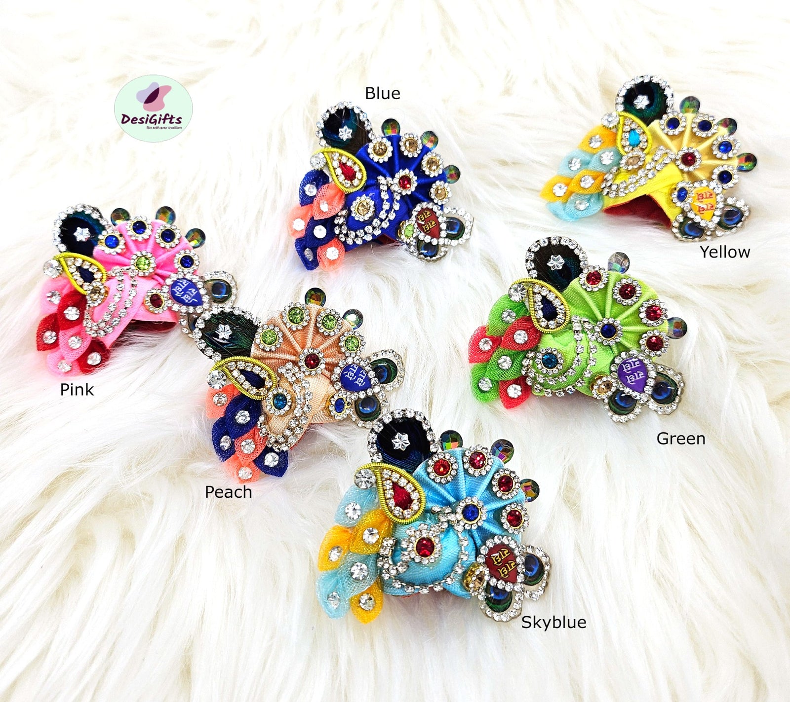 Pagdi Mukut of Bal Gopal Krishna Laddu Gopal / Krishna Jewelry/ Bal Gopal / Handcrafted, RKF- 1331