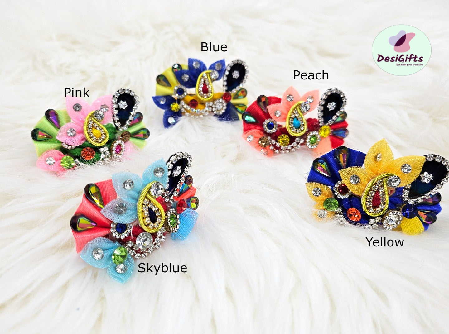 Pagdi Mukut of Bal Gopal Krishna Laddu Gopal / Krishna Jewelry/ Bal Gopal / Handcrafted, RKF- 1332