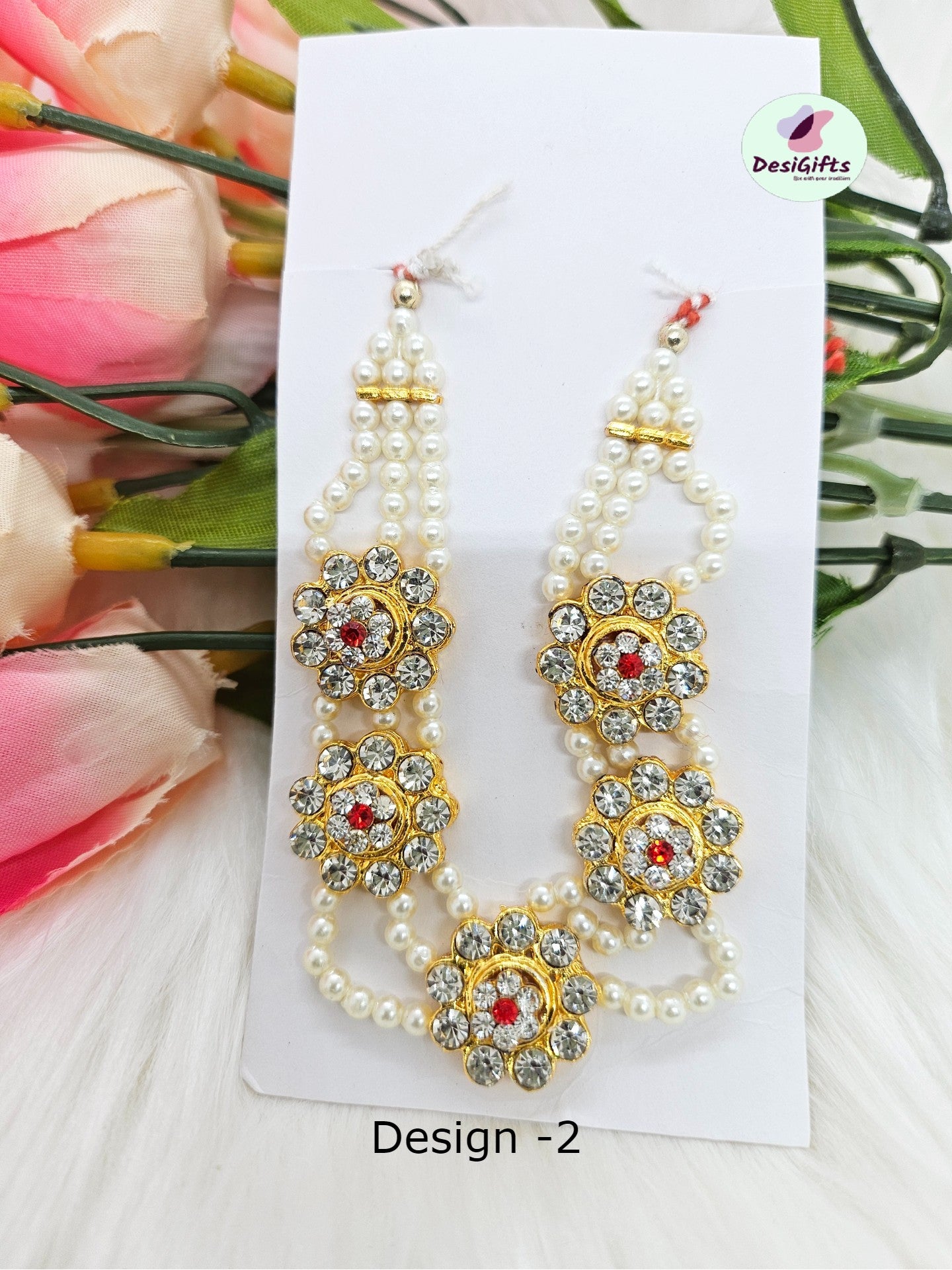 Kanha Necklace for Laddu Gopal / Krishna Jewelry/ Bal Gopal / kanha Haar, ~3", RKF- 1276