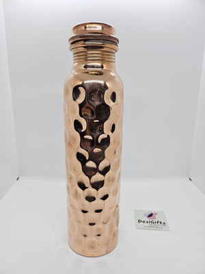 Copper Water Bottle for Natural Health Benefits, ~1L/32Oz Capacity, CBG - 1339