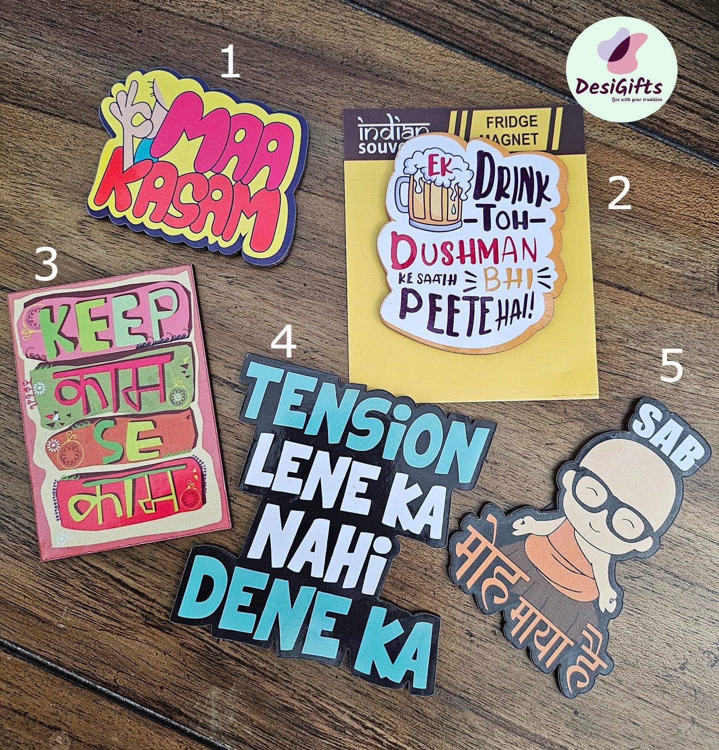 Fridge quotes, Indian Miniature Fridge Magnet Sayings, Handcrafted Decorative Refrigerator Magnet, IFM - 1788