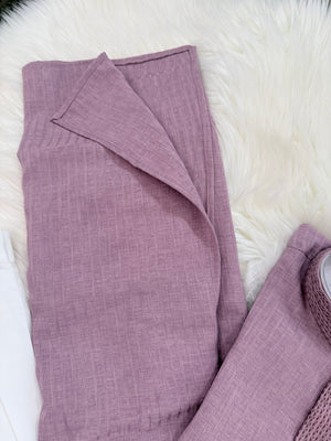 Men’s Dusty Mauve Soft Cotton Kurta Pajama Set | Comfortable Kurta with Trouser Style Pant | Festive Men's Wear, KP-4031
