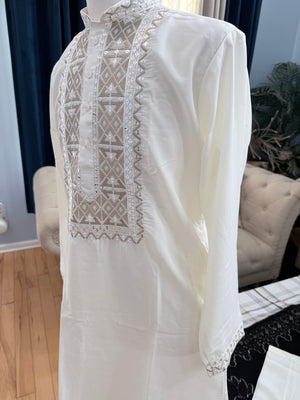 Men's Designer Embroidered Kurta Pajama Set | Traditional Indian Wedding & Festive Wear, KP - 1418-1419