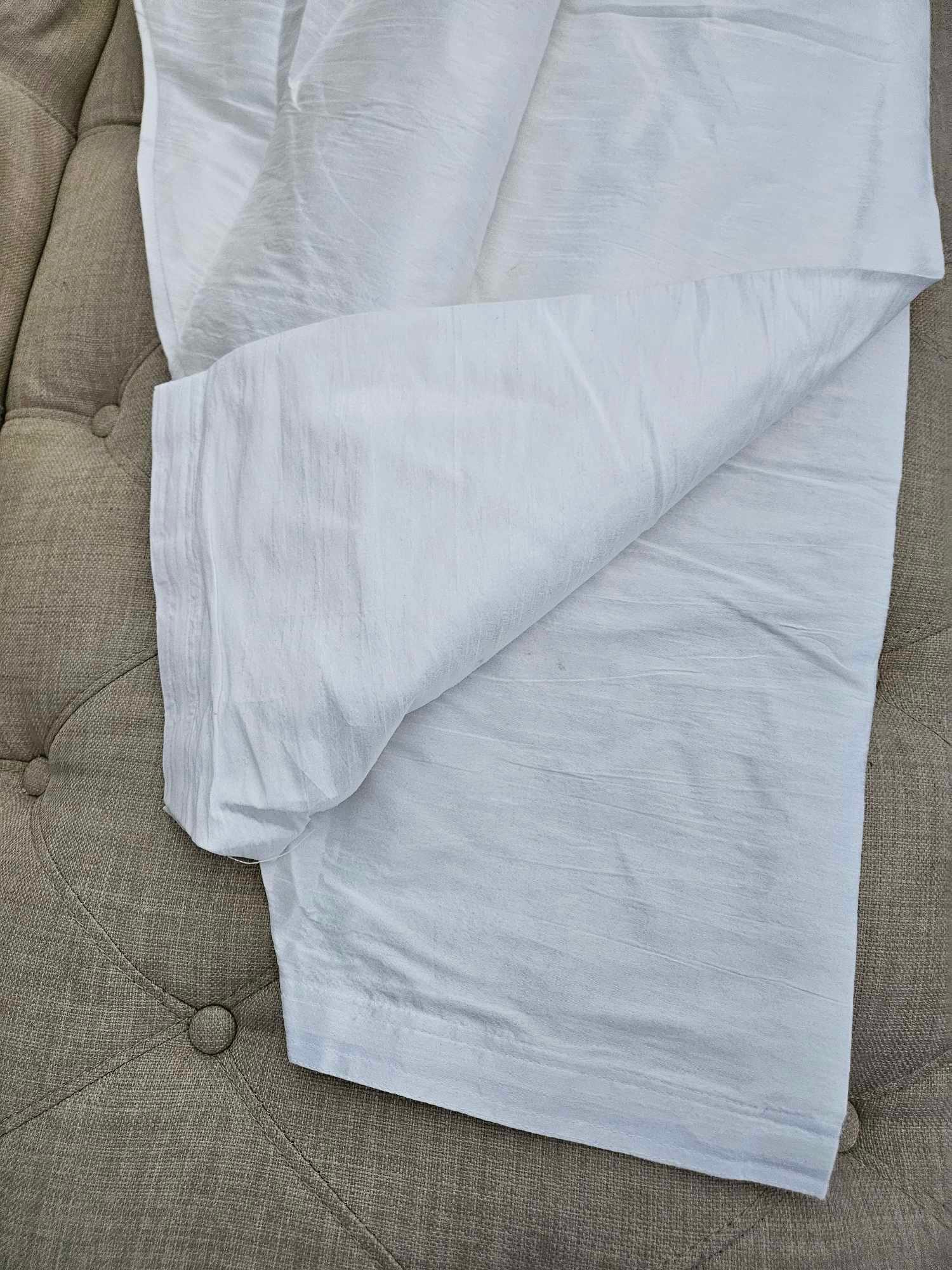 Man's White Solid Silk Patiala Pajama, Punjabi Patiala Pajama (only Pajama for Kurta Pajama Set), KP - 1186