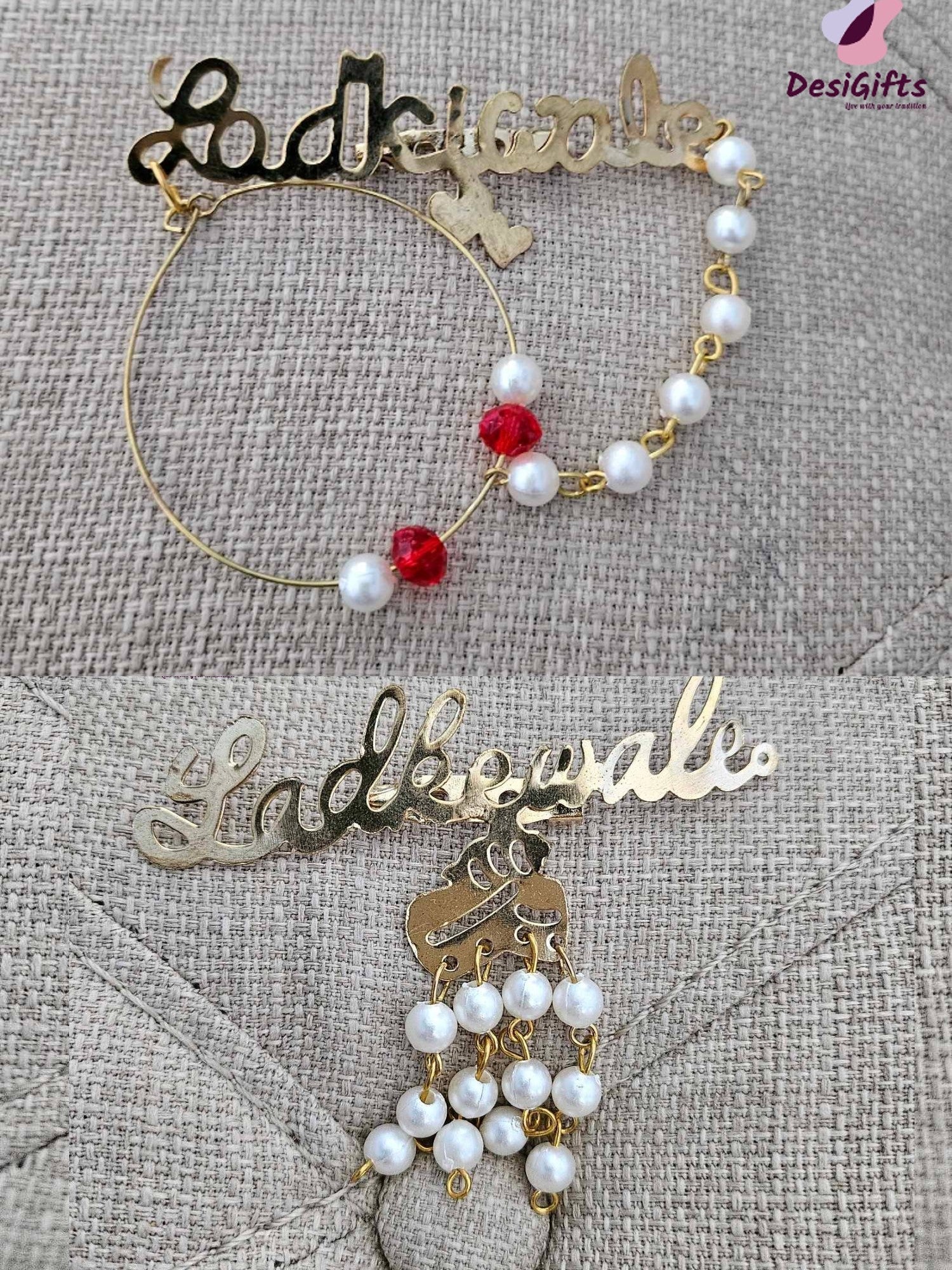 Ladke Wale and Ladki Wale Brass brooch, Wedding Brooch, Pin, HDR-1130