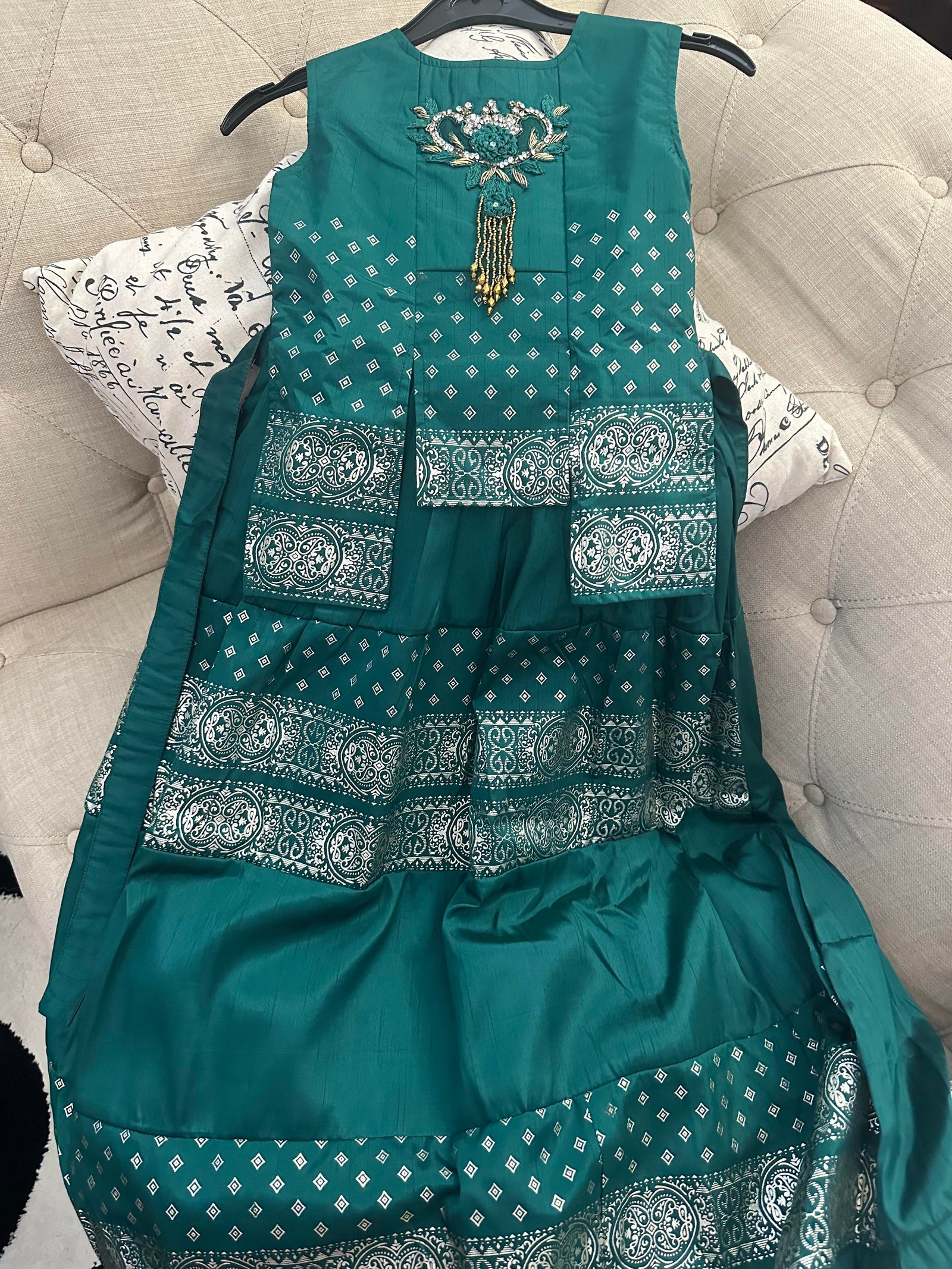 Girl's Jorba Silk Designer Gown Dress, Design G336 # 372