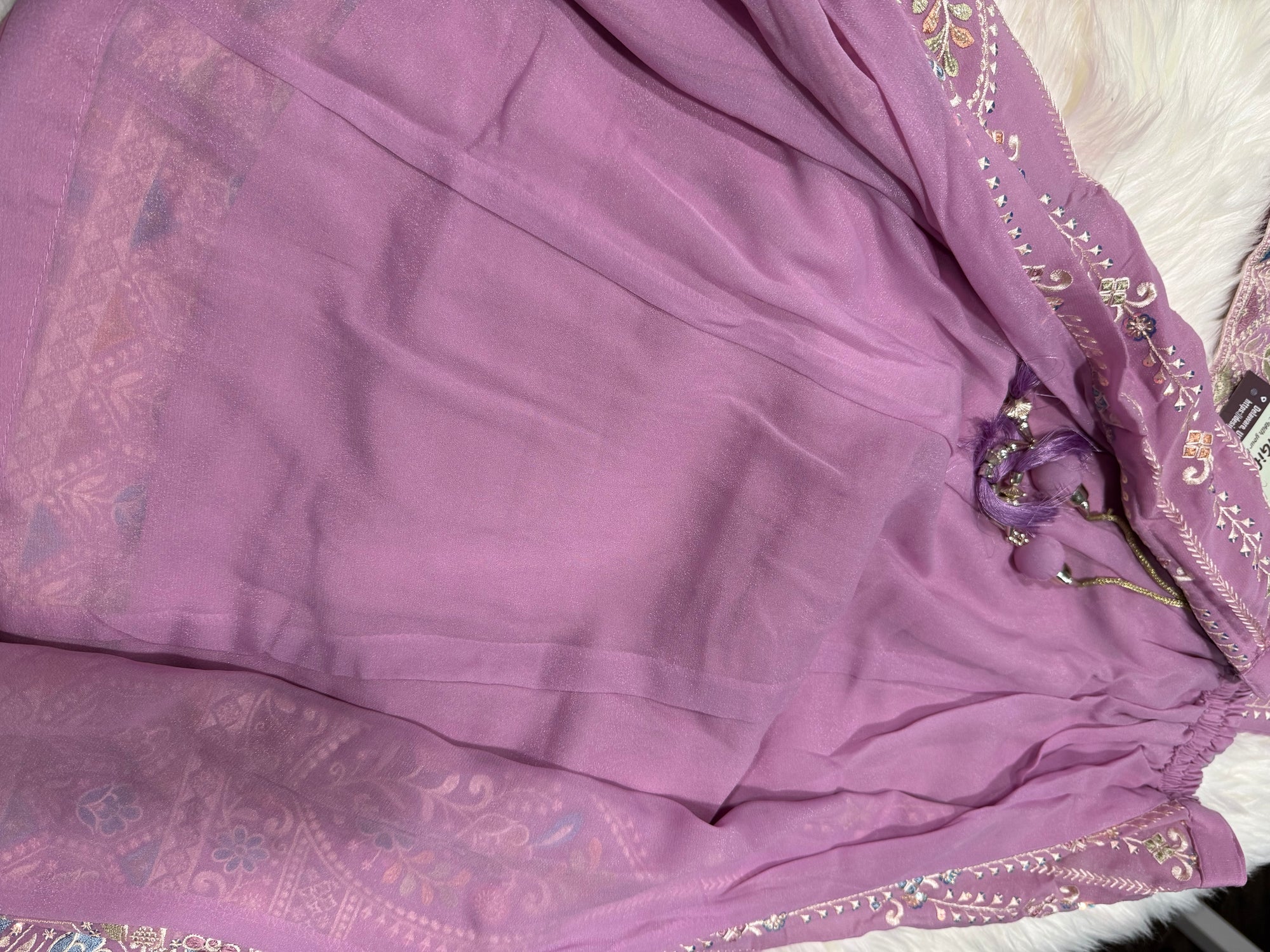 Charming Light Purple Shade Lehnga Choli, Indian traditional festive outfit for Princess, Girl Design GRL - 1945
