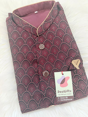 Men’s Elegant Jacket – Premium Festive & Wedding Waistcoat, Self Woven Silk Indian Sadri, Stylish Ethnic Jacket, J-2083