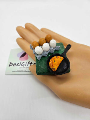 Ingenious Indian Miniature Fridge Food Magnet, Dollhouse Food, 3D Simulation Food Refrigerator Magnet, IFM - 1265