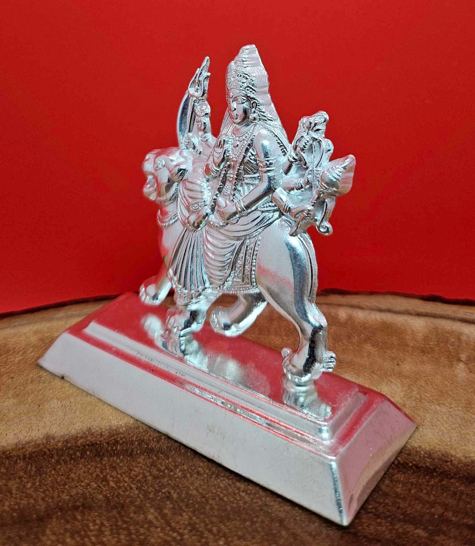 2.5" Pure Silver Idol of Goddess Durge, 19g, SLD# 1269