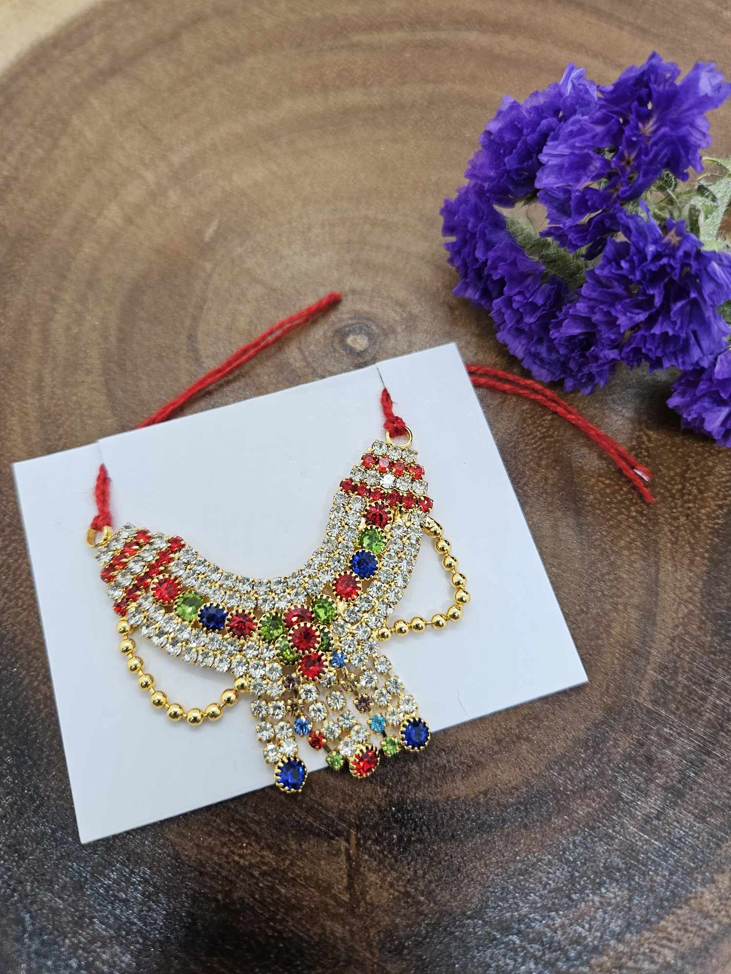 Necklace for Laddu Gopal / Krishna Jewelry/ Bal Gopal Haar, 1.75", RKF#700
