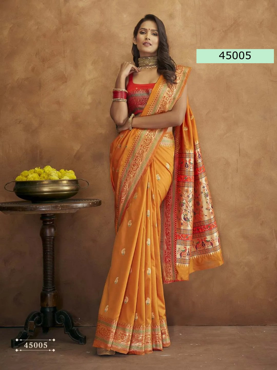 Banarasi Soft Silk Saree With Stitched Blouse and complete Fall & Peeco , SAREE - 1622