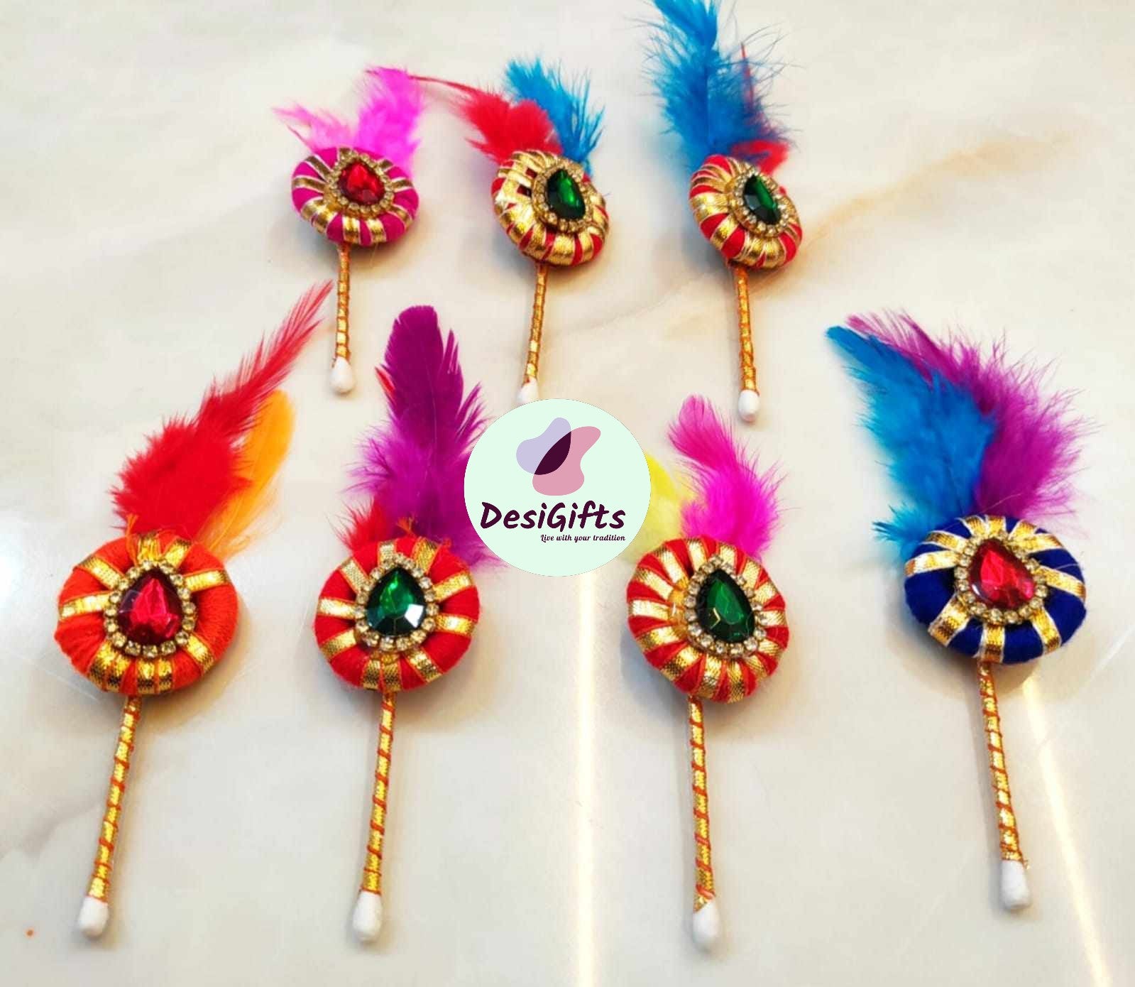 Handcrafted Haldi Kumkum Tilak Stick, Assorted Colors, PJI#538