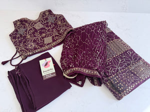 Purple Shade Lehenga Choli – Indian Traditional Attire for Girls, Festival & Celebration Wear, Design GRL - 1985