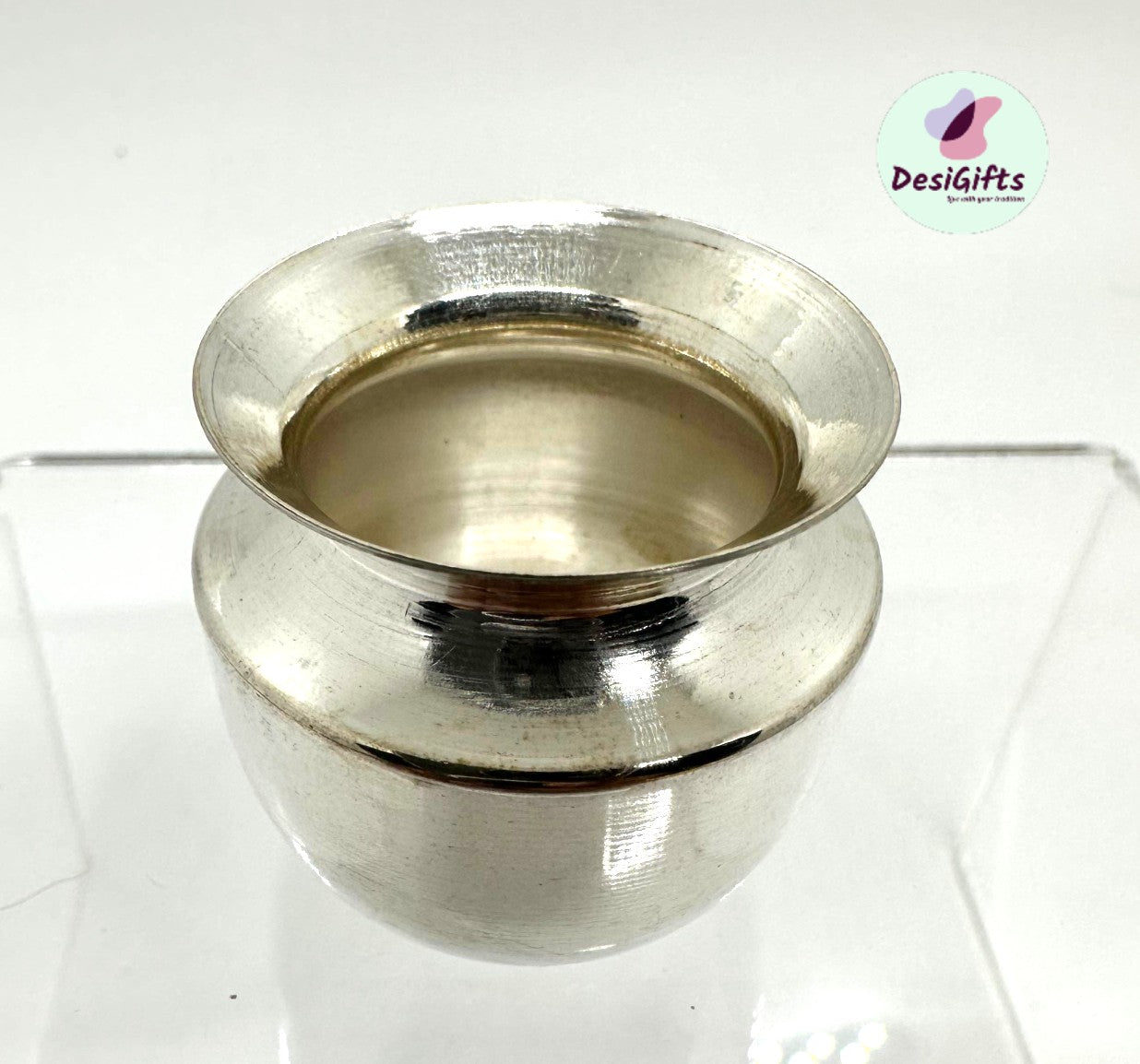 Silver Kalash / Lota for Pooja Temple, 1.5", 23g, SLK- 615B