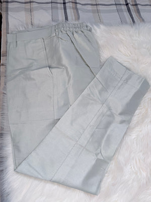 Men’s Pale Sage Green 3-Piece Kurta Pajama with Premium Embroidered Jacket, Wedding & Festive Ethnic Wear, KPJ-3078
