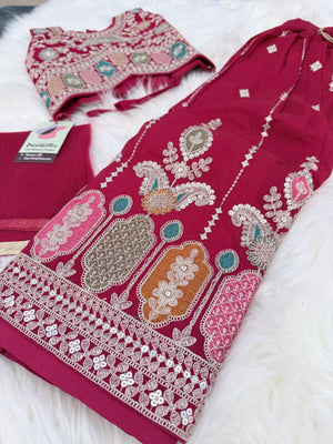 Red Lehenga Choli for Girls – Indian Traditional Festive, Wedding & Celebration Wear, Design GRL - 1987