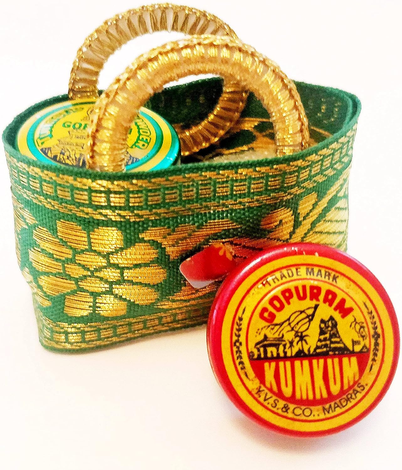 Auspicious Pack of Haldi KumKum Set, Turmeric KumKum, RCP# 1103