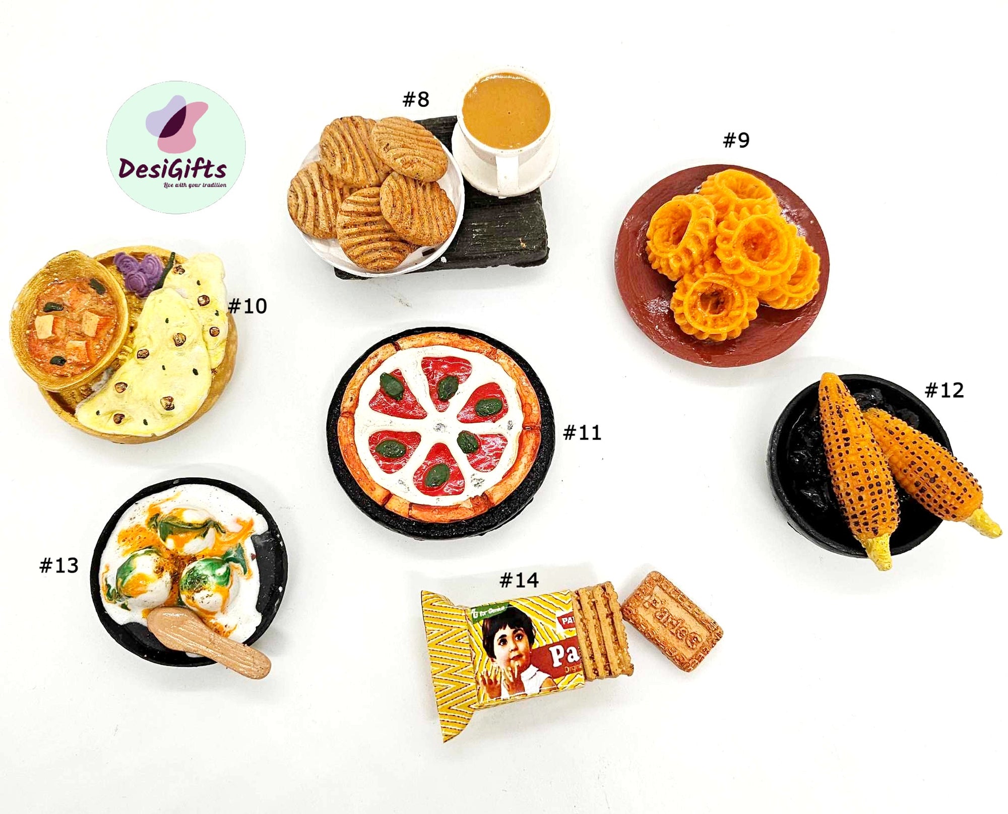 Creative Indian Miniature Fridge Food Magnet, Dollhouse Food, 3D Simulation Food Refrigerator Magnet, IFM - 1266