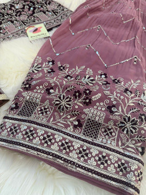 Beautiful Onion Pink Shade Lehnga Choli, Indian traditional festive outfit for Princess, Girl Design GRL - 1890