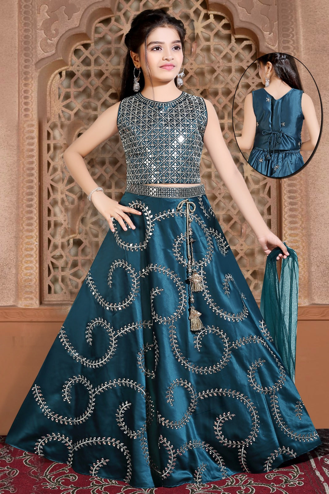 Luxurious Lehnga Choli, Indian traditional festive outfit for Princess, Girl Design GRL #1257