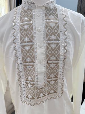 Men's Designer Embroidered Kurta Pajama Set | Traditional Indian Wedding & Festive Wear, KP - 1418-1419