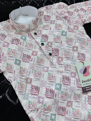 Boys’ Rayon Embroidery Kurta Pajama Set with Sequins Work, Designer Ethnic Outfit for Kids Festive and Wedding Wear – BOY-2087