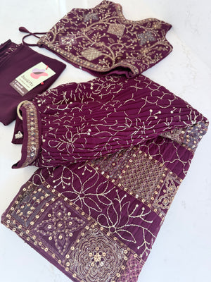 Purple Shade Lehenga Choli – Indian Traditional Attire for Girls, Festival & Celebration Wear, Design GRL - 1985