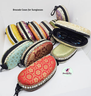 Beautiful Brocade Sunglasses Case, Ethnic Style cases for Sunglasses-GFT - 1628