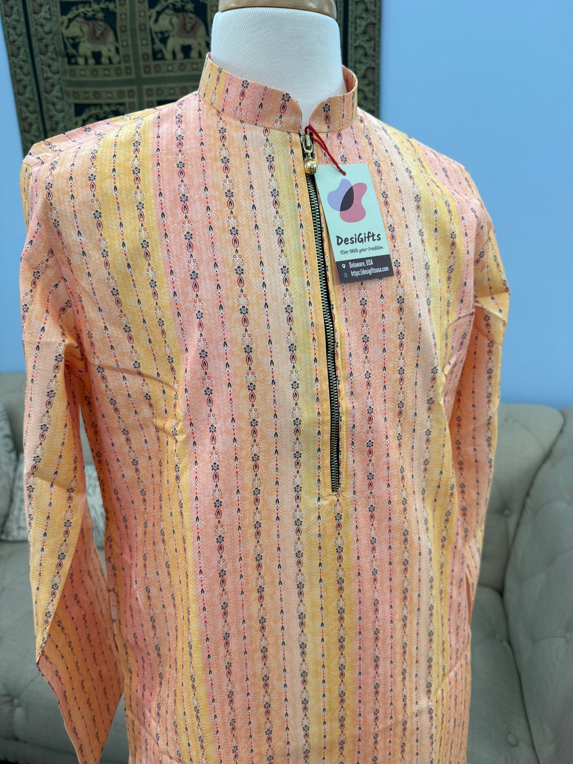Modish Soft Silk Stylish Kurta Pajama Set for Man, Festive Wedding Partywear Kurta Trouser Style Pant, KP - 1758