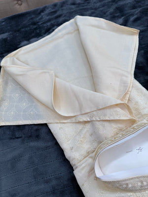 Ethnic Kurta Pajama Set with classic embroidery on Neck and Front Side, Festival Kurta Pant style Pajama set for Man, KP - 1960