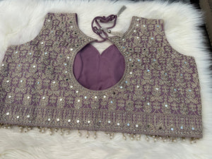 Size 2XL, Light Purple Heavy Embroidery Georgette  Lehenga Choli 3 Pieces Ethnic Wear for Girls, Design LHG - 1974