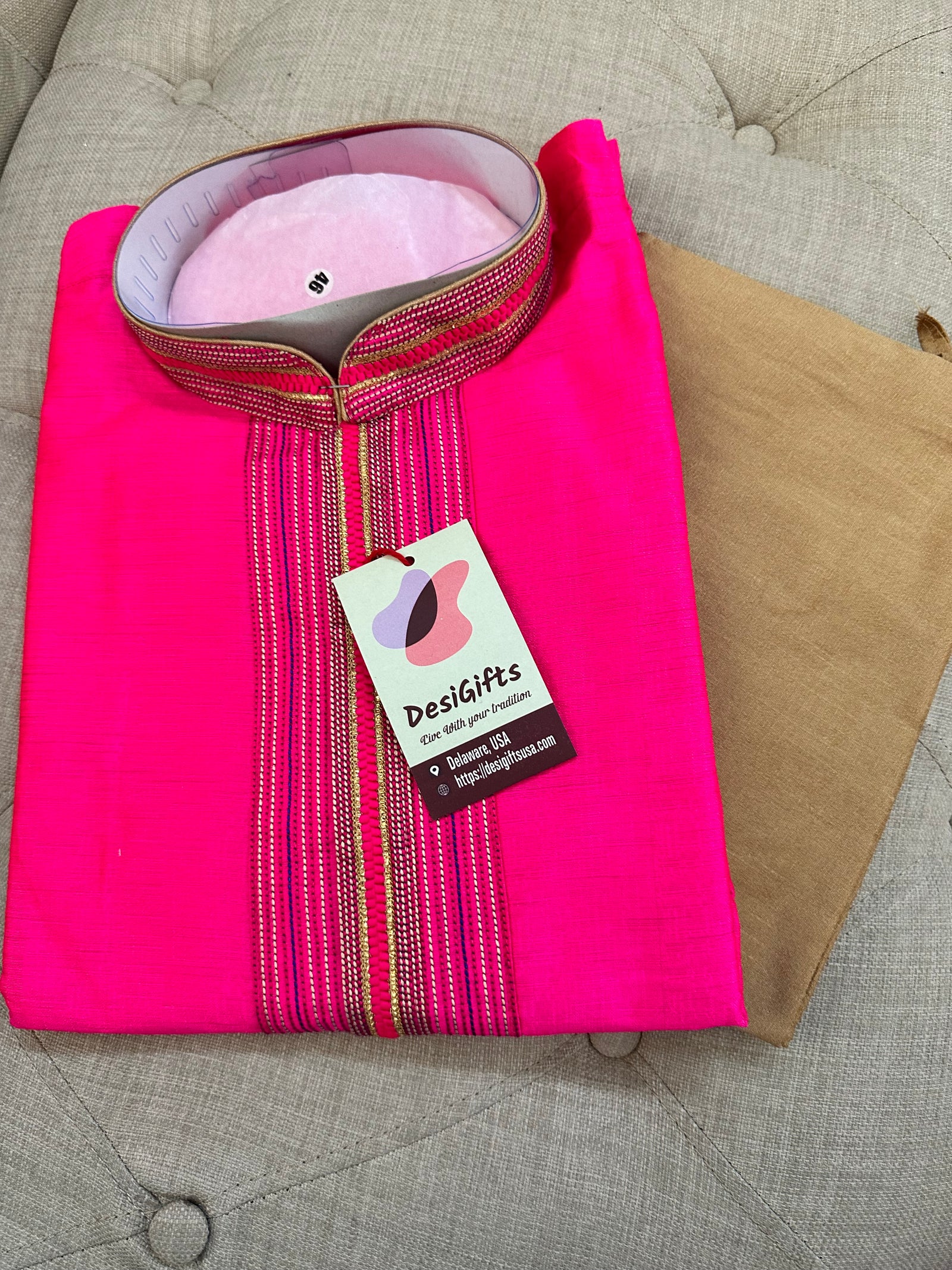 Elegant Silk Kurta Pajama Set for Man, Party Wear Indian Kurta Pajama -Design KPS- 1292